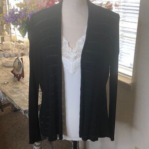 Eileen Fisher Black Cardigan Sweater Normcore/Preppy